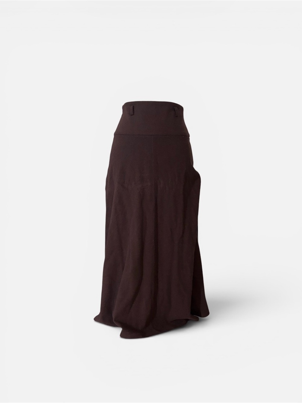 OGL Chocolate Brown Maxi Skirt with High Waist